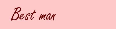 Best man